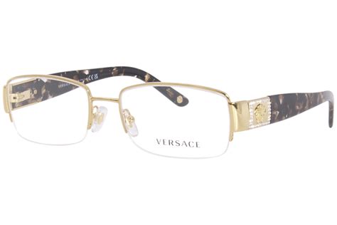 prescription glasses frames versace|Versace eyeglass frames with rhinestones.